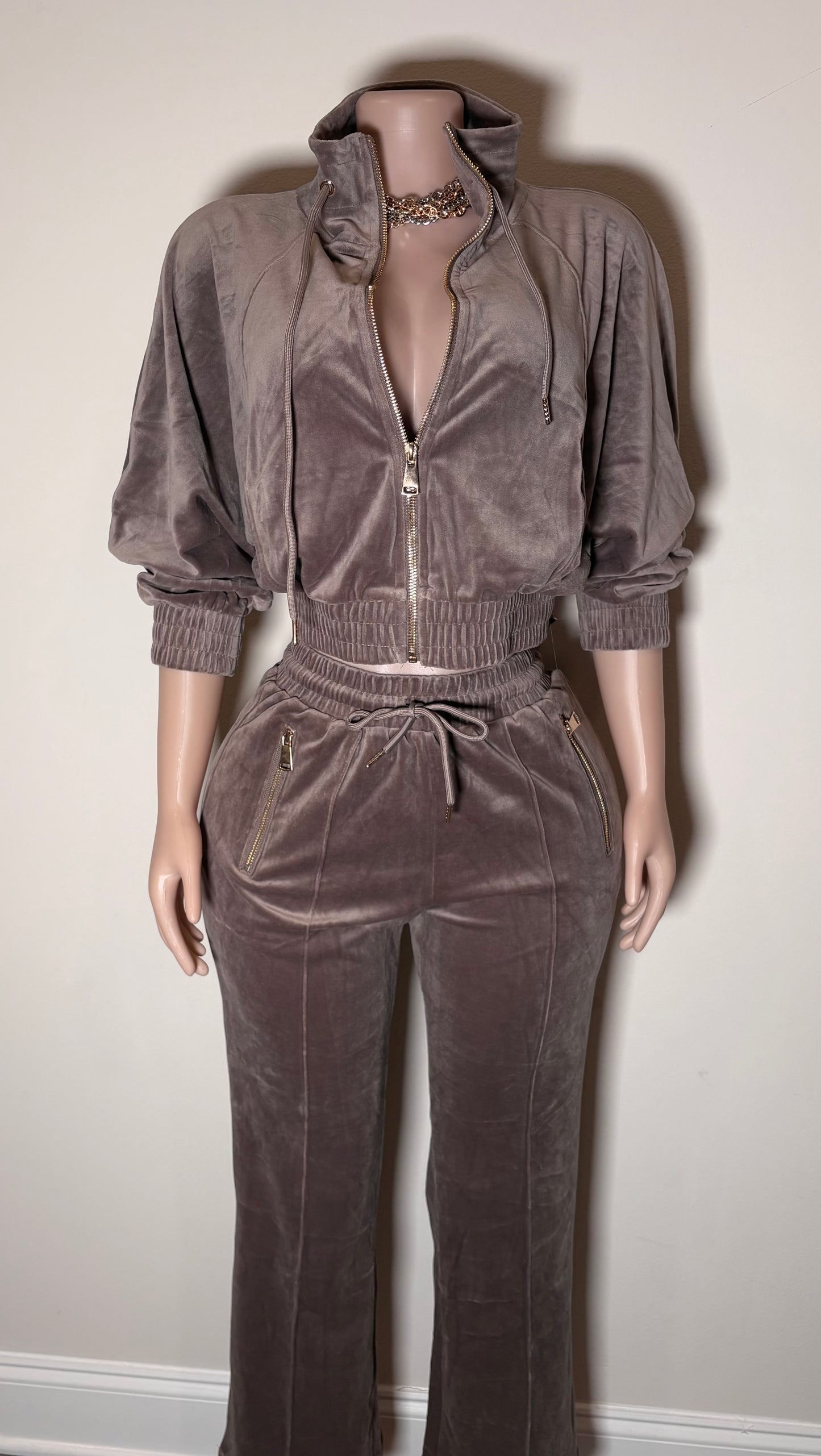 Velvet tracksuit